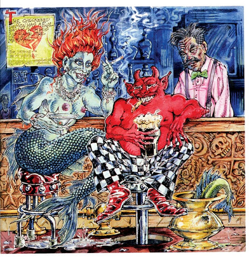 Checkered Demon with Mermaid